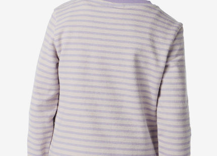 children's shirt with purple stripes