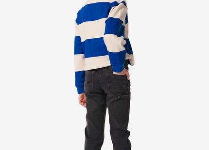 children's sweater polo stripes blue