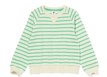 children's sweater stripes green