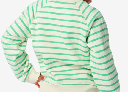 children's sweater stripes green