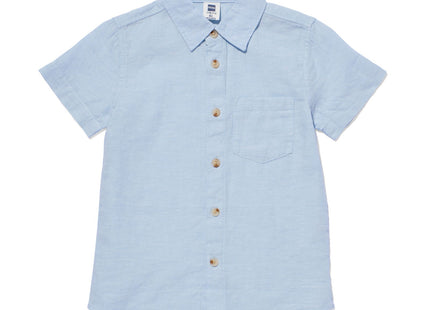 children's shirt linen blue