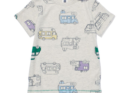 kinder t-shirt bussen beige