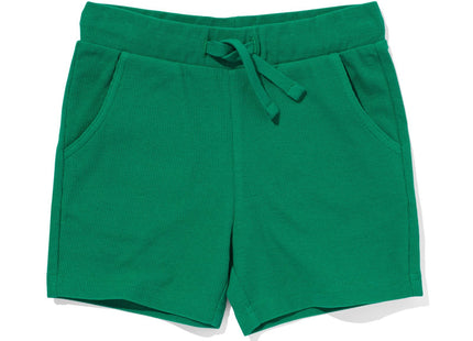 children's shorts waffle green