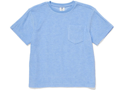 kinder t-shirt badstof  blauw