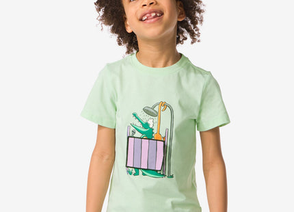 children's t-shirt with crocodile green