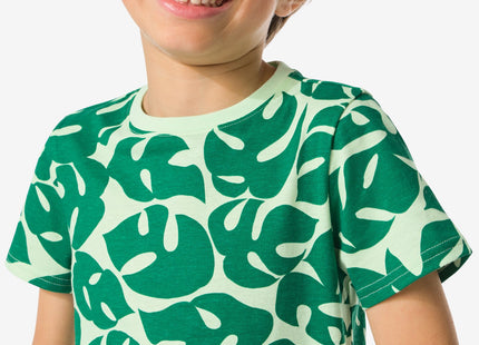 children's t-shirt leaves green