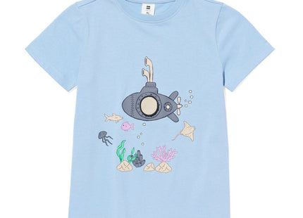 kinder t-shirt onderzeeër blauw