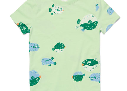 kinder t-shirt vissen groen