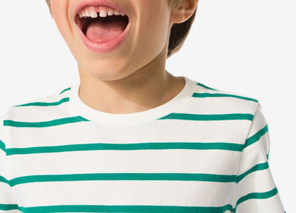 kinder t-shirt strepen groen