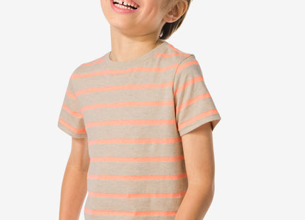 children's t-shirt stripes orange