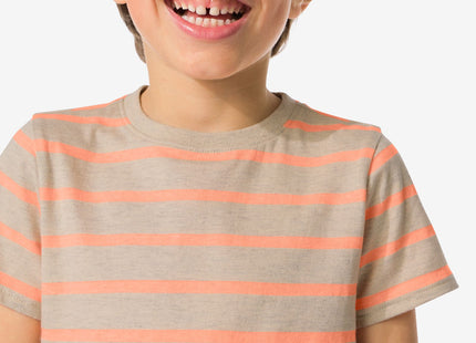 children's t-shirt stripes orange