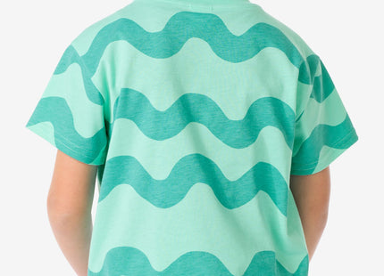 children's t-shirt waves green