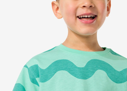 children's t-shirt waves green