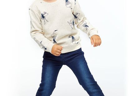 children's pants jog denim skinny fit dark blue