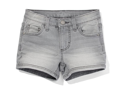 kindershort denim grijs