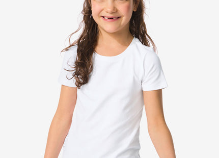 children's t-shirts organic cotton - 2 pieces white