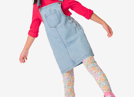 children's leggings with ribs off-white