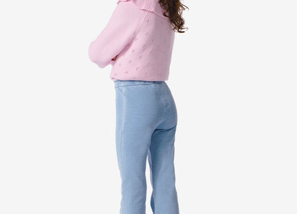 children's leggings flared light blue
