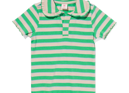 kinder t-shirt met polokraag groen