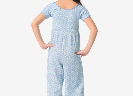 kinderjumpsuit smock blauw  Dutchshopper