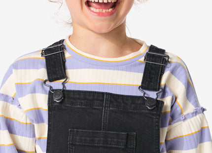 kinder salopette-jurk denim zwart  Dutchshopper