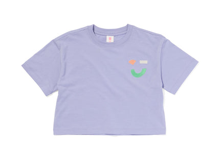 kinder t-shirt knipoog lila