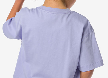 kinder t-shirt knipoog lila