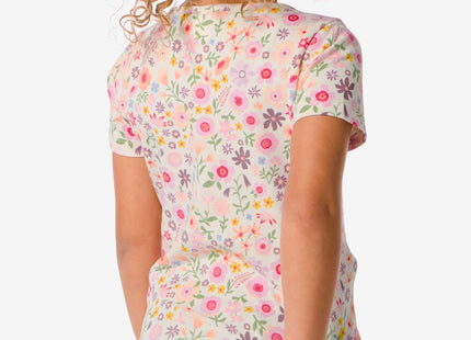 kinder t-shirt met bloemen roze  Dutchshopper