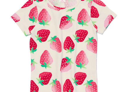 kinder t-shirt met aardbeien perzik  Dutchshopper