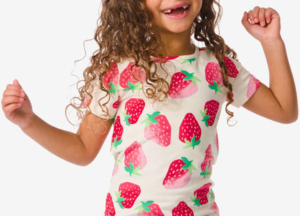 kinder t-shirt met aardbeien perzik  Dutchshopper