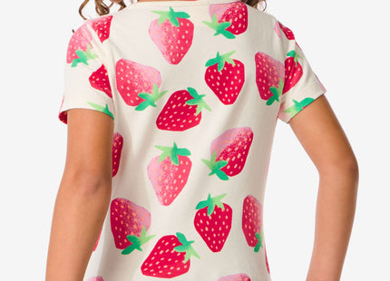 kinder t-shirt met aardbeien perzik  Dutchshopper