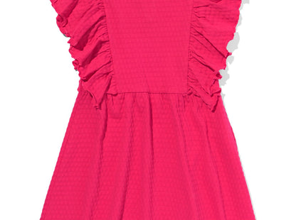 kinderjurk met ruffles roze  Dutchshopper