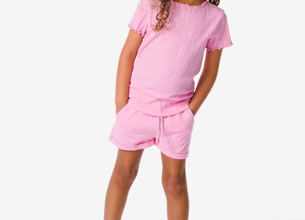 kinder sweatshort roze  Dutchshopper