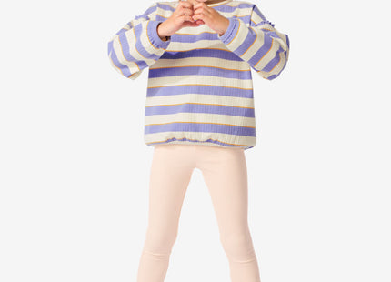 children's leggings rib pink