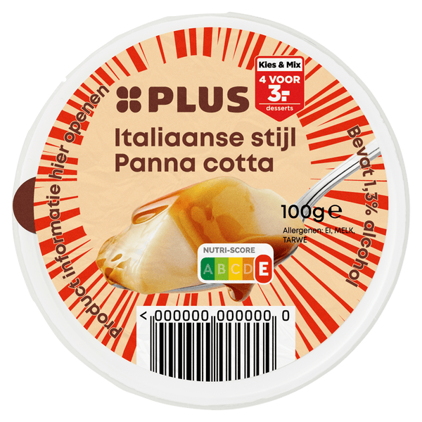 Italiaanse stijl Panna Cotta