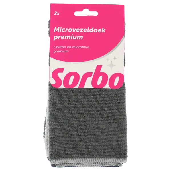 Sorbo Microvezeldoek premium 38x38cm 2st