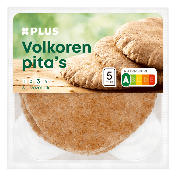 Volkoren maaltijd pita's