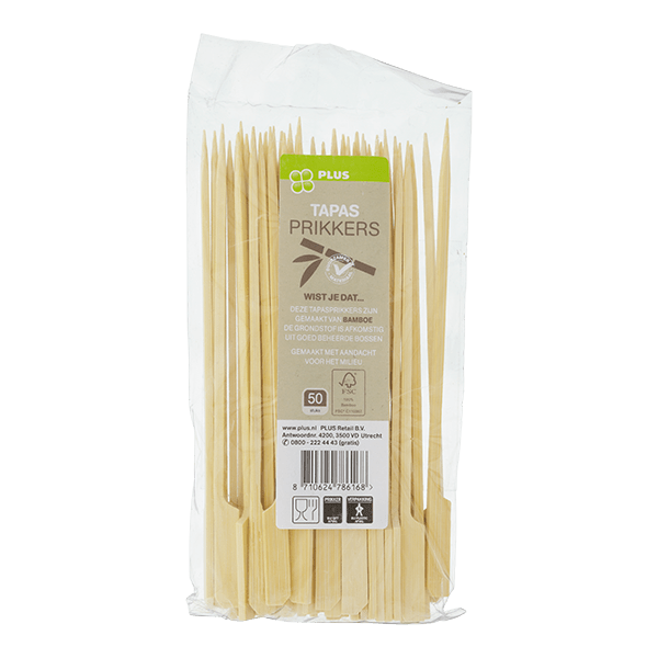 Bamboo tapas skewers FSC 180mm