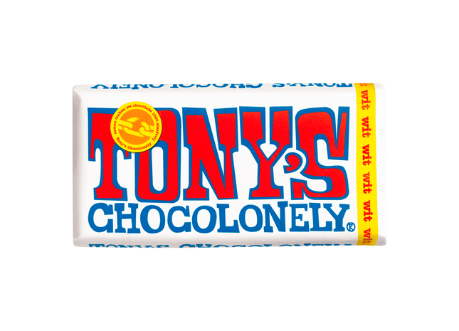 Tony's Chocolonely Chocoladereep Wit Fairtrade