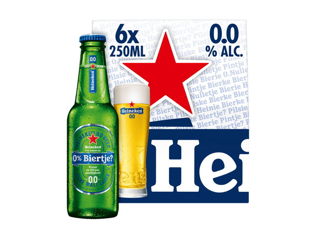 Heineken Premium pilsener 0.0 bier fles