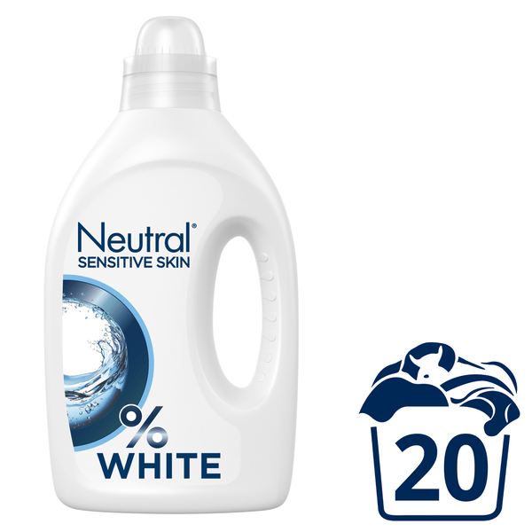 Neutrales flüssiges Waschmittel weiß