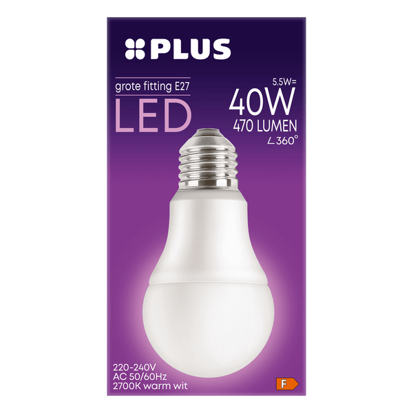 LED 40W Standard E27 große Fassung matt