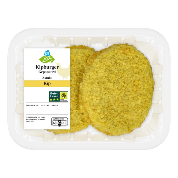 Biologisch Kipburger gepaneerd