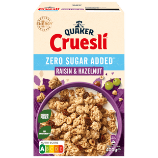 Quaker Cruesli Zero Sugar Raisin&Haze
