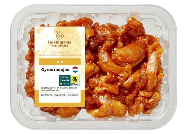 Boerentrots Kipdijfiletreepjes Gyros