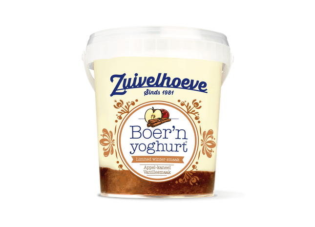 Zuivelhoeve Boer'n yoghurt Appel Kaneel