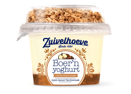 Zuivelhoeve Boer'n yoghurt Muesli App Kan