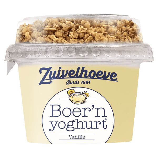 Zuivelhoeve Boer'n Yoghurt muesli vanille