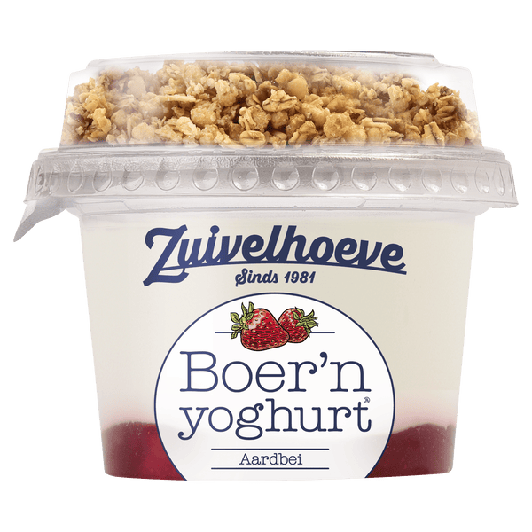 Zuivelhoeve Farmer's Yogurt muesli strawberry