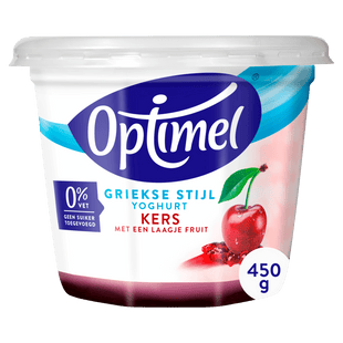 Optimel Yoghurt Griekse stijl kers 0% vet
